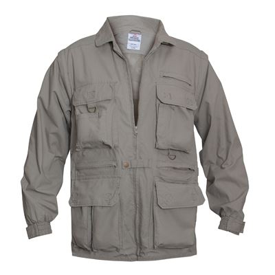 Giacca SAFARI con maniche staccabili KHAKI