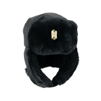 Berretto con paraorecchie RUMENO con stemma NERO usato