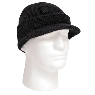 Cappellino GI con visiera US JEEP in lana NERO Esercito americano 7708 6