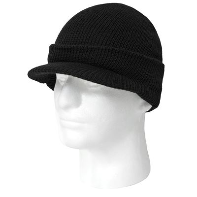 Cappellino GI con visiera US JEEP in lana NERO Esercito americano 7708 5