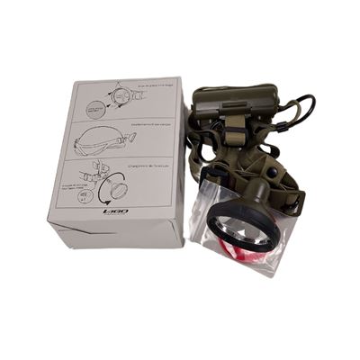 Lampada frontale alogena militare FRANCESE LAGO originale CCE Esercito francese 7979-25 6