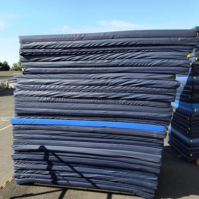 Materasso in molitona per il riposo con rivestimento 200 x 90 x 7,5 cm BLU usato  80144625 2