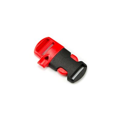 Fibbia/chiusura con fischietto ROSSA/NERA