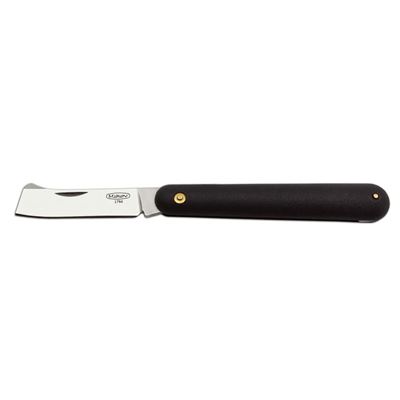 Coltello da vaccino pieghevole INOX impugnatura PLASTICA NERA