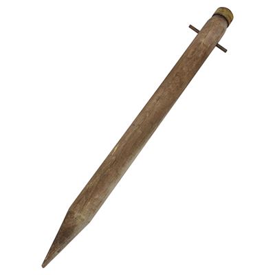 Palo grande per tenda in legno con rinforzo metallico 76 cm