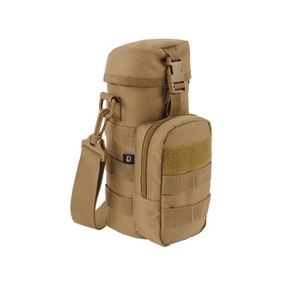 Custodia per bottiglia da 0,5-1 l con cinturino MOLLE color sabbia CAMEL