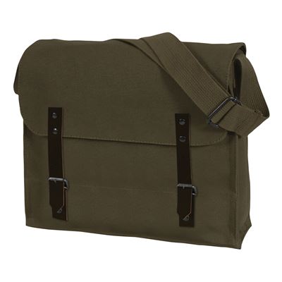 Borsa a tracolla in cotone VERDE