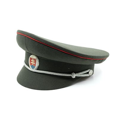 Brigadýrka SK distintivo argentato, linea rossa VERDE