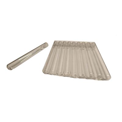 Provette piccole in vetro con fondo rotondo 9 cm/10 mm, set da 10 pezzi