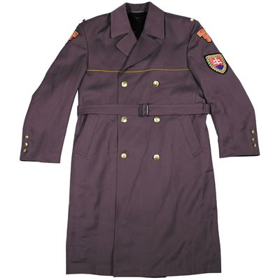 Cappotto lungo della banda militare SLOVENIA VIOLA usato Esercito slovacco 8248772 2