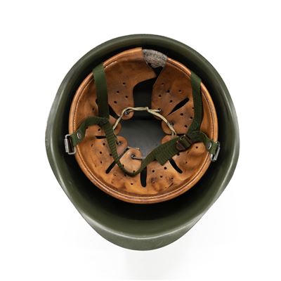 Casco AČR vz.80 in acciaio VERDE con sottogola in nylon usato Esercito ceco 82611444G 2