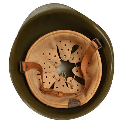 Casco da difesa civile in acciaio usato ARANCIONE usato Esercito ceco 82611444C 2