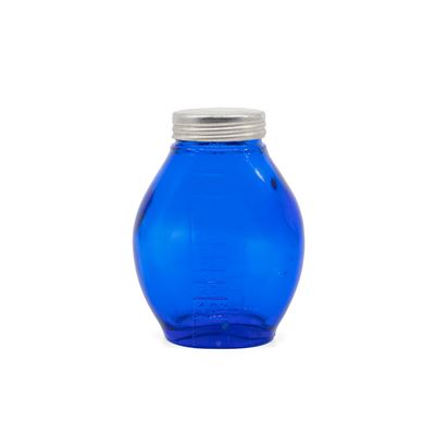Flacone in vetro con tappo PLIVÁTKO con misurino da 100 ml BLU