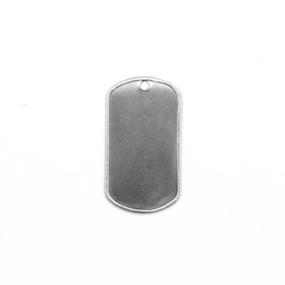 Marchio identificativo DOG TAG US INOX ARGENTO