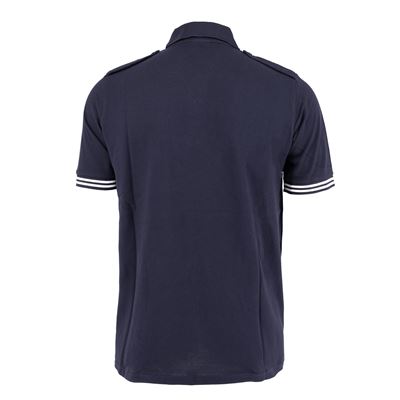 Polo a maniche corte MARINE NATIONALE con strisce e taschino BLU Esercito francese 8405144 2