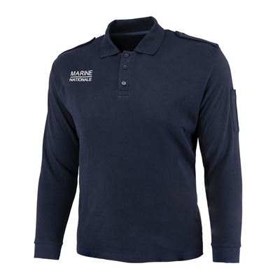 Polo a maniche lunghe MARINE NATIONALE BLU