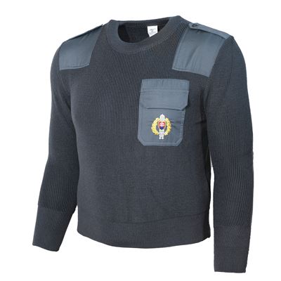 Maglione SK con tasca e spalline GRIGIO