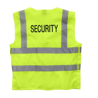 Gilet SECURITY riflettente GIALLO ROTHCO 8457 2