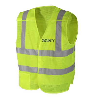 Gilet SECURITY riflettente GIALLO