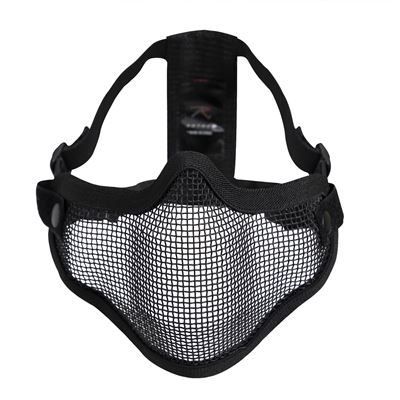 Maschera protettiva CARBON a rete NERA