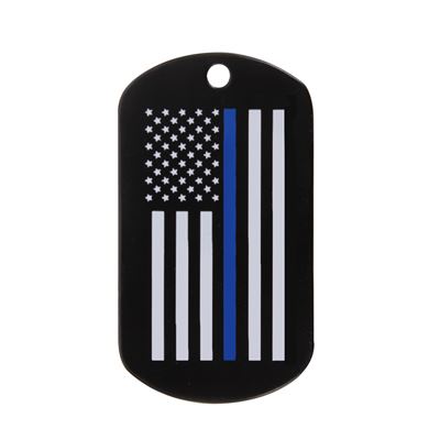 Marchio identificativo DOG TAG bandiera USA con linea blu
