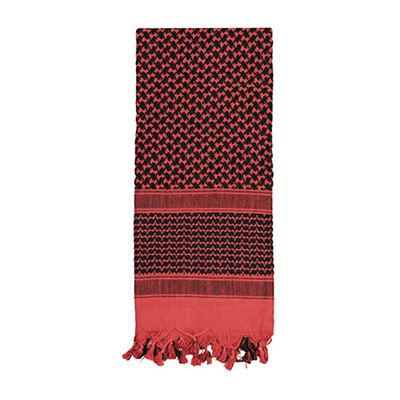 Sciarpa SHEMAGH 105 x 105 cm ROSSO-NERO