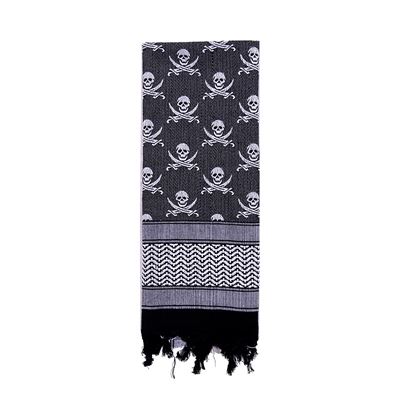 Sciarpa SHEMAGH LEBKY 107 x 107 cm BIANCO-NERO