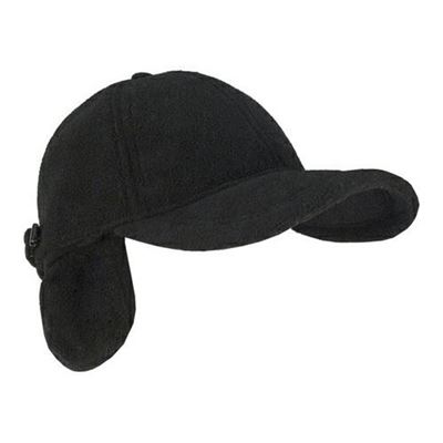 Cappello invernale con paraorecchie FLEECE NERO