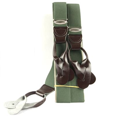 Bretelle AČR in pelle liscia con chiusura VERDI