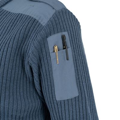 Maglione francese AIR FORCE con scollo a V BLU Esercito francese 8605037 4