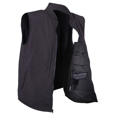 Gilet CONCEALED CARRY softshell NERO