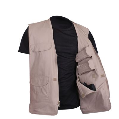 Gilet CONCEALED CARRY leggero KHAKI ROTHCO 86700 4
