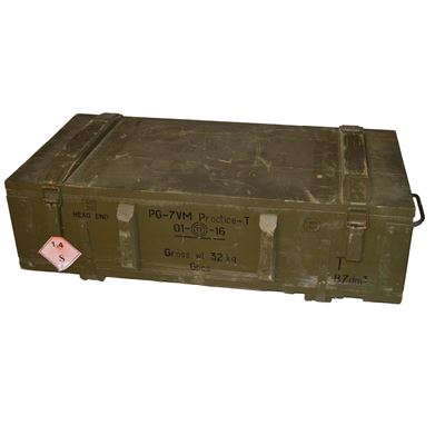 Cassa di legno da munizioni PG 7 usata