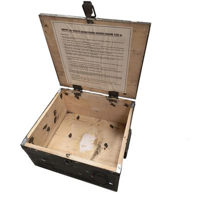 Cassa di legno per granate URG-86 AČR 35 x 31 x 18 cm usata Esercito ceco 87027927GRA 3