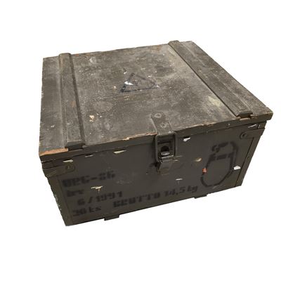 Cassa di legno per granate URG-86 AČR 35 x 31 x 18 cm usata