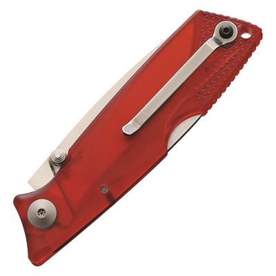 Coltello pieghevole WRAITH Ice Series lama liscia ROSSO Ontario Knife Company 8798RED 2