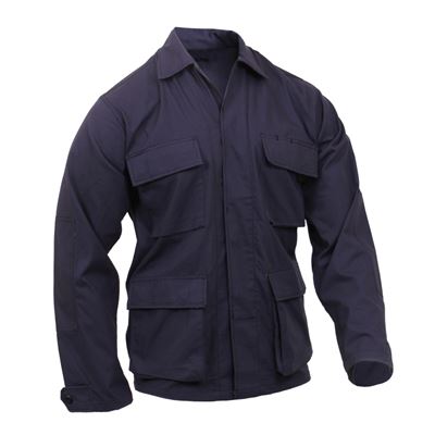 Camicia tipo BDU rip-stop blu marino