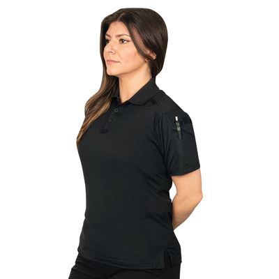 Polo da donna TACTICAL PERFORMANCE manica corta NERO ROTHCO 88310 2