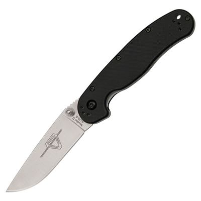 Coltello pieghevole RAT II con impugnatura in nylon NERO
