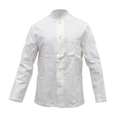 Camicia da cameriere con collo alto SK BIANCO