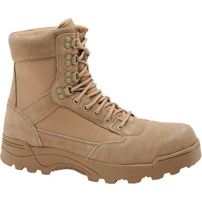 Scarpe TACTICAL 9 fori CAMEL SABBIA