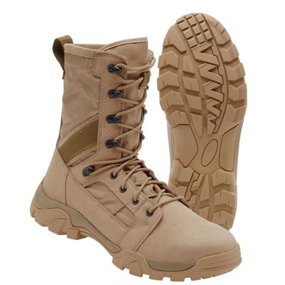 Scarpe tattiche DEFENSE alte CAMEL SABBIA