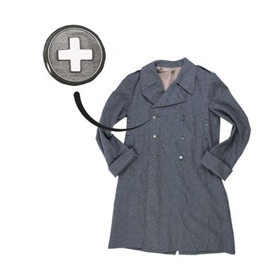 Cappotto svizzero in lana con bottoni a doppio petto