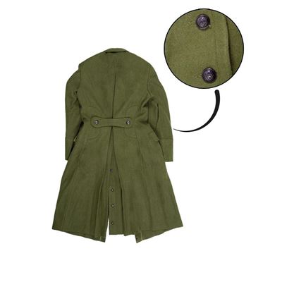 Cappotto di lana rumeno con chiusura a doppio petto usato Esercito rumeno 91016700 8