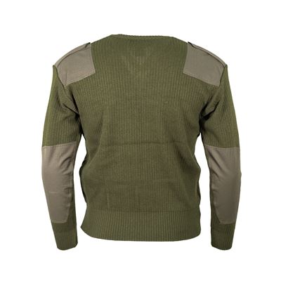 Maglione ITALIANO con scollo a V in lana VERDE Esercito italiano 91035911 3