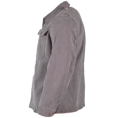 Camicia svizzera DENIM da lavoro GRIGIA/VERDE usata Esercito svizzero 91050100 3