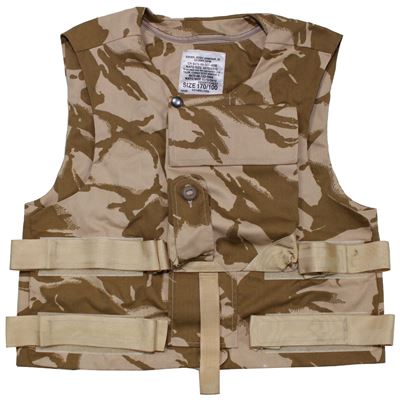 Gilet britannico FLAK da addestramento senza imbottitura DPM DESERT