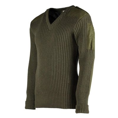 Maglione britannico JUMPER UTILITY a V VERDE usato