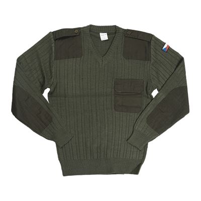 Maglione AČR con scollo a V modello 97 VERDE Esercito ceco 845197-Z 2