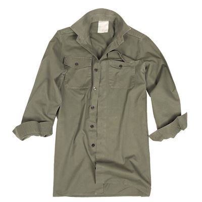 Camicia militare britannica a maniche lunghe VERDE usata
